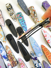 Load image into Gallery viewer, Midnight Gold Blossoms - Single Alligator Hair Clip