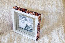Load image into Gallery viewer, Purple on White - Picture Frame decorated with Washi Paper