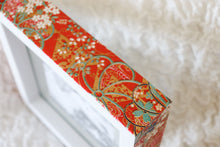 Load image into Gallery viewer, Red on White - Picture Frame decorated with Washi Paper