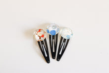 Load image into Gallery viewer, Blossoms - set of 3 snap hair clips
