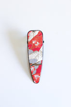 Load image into Gallery viewer, Red Cranes - Single Alligator Hair Clip