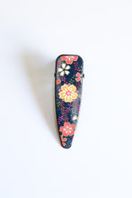 Load image into Gallery viewer, Midnight Gold Blossoms - Single Alligator Hair Clip