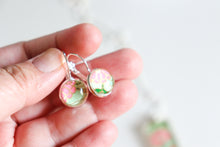 Load image into Gallery viewer, Orange Blossoms III - Washi Paper Necklace and Earring Set