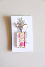 Load image into Gallery viewer, Pink Plums - Washi Paper Necklace and Earring Set