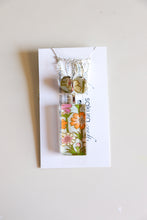Load image into Gallery viewer, Orange Blossoms II - Washi Paper Necklace and Earring Set