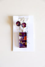 Load image into Gallery viewer, Purple Maple - Washi Paper Necklace and Earring Set