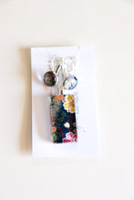Load image into Gallery viewer, Midnight Blossom Party - Washi Paper Necklace and Earring Set