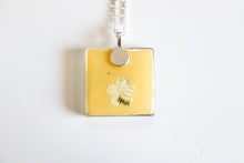 Load image into Gallery viewer, Gold Skies - Square Washi Paper Pendant Necklace