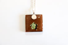 Load image into Gallery viewer, Temari Ball - Square Washi Paper Pendant Necklace