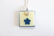 Load image into Gallery viewer, Mizu Pattern - Square Washi Paper Pendant Necklace