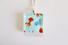 Load image into Gallery viewer, Koi Koi - Square Washi Paper Pendant Necklace
