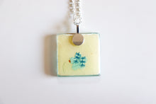 Load image into Gallery viewer, I dream of Koi - Square Washi Paper Pendant Necklace