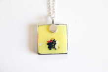 Load image into Gallery viewer, Sakura Fans - Square Washi Paper Pendant Necklace