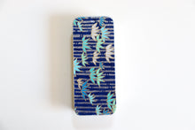 Load image into Gallery viewer, Silver Bamboo in Midnight Blue - Washi paper Pill Box