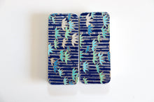 Load image into Gallery viewer, Silver Bamboo in Midnight Blue - Washi paper Pill Box