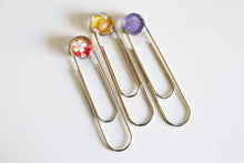 Load image into Gallery viewer, Pretty Three - Jumbo Paper Clip/Bookmark