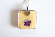Load image into Gallery viewer, Parasol Party - Rounded Square Washi Paper Pendant Necklace