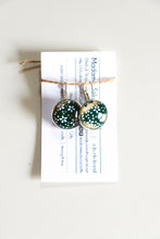 Load image into Gallery viewer, Sprinkles of Green - Washi Paper Earrings