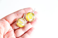 Load image into Gallery viewer, Pink Plums - Washi Paper Earrings