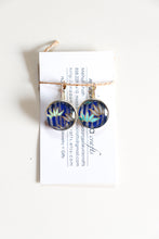 Load image into Gallery viewer, Silver Bamboo - Washi Paper Earrings
