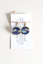 Load image into Gallery viewer, Silver Bamboo - Washi Paper Earrings