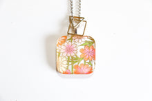 Load image into Gallery viewer, Garden Dreams - Double Sided Washi Paper Pendant Necklace