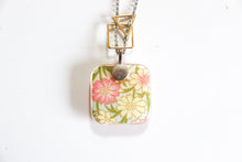 Load image into Gallery viewer, Garden Dreams - Double Sided Washi Paper Pendant Necklace