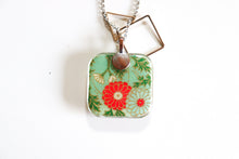 Load image into Gallery viewer, Kiku Wonders- Double Sided Washi Paper Pendant Necklace