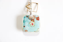 Load image into Gallery viewer, Floating Sakura - Double Sided Washi Paper Pendant Necklace