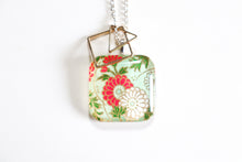 Load image into Gallery viewer, Kiku Dreams - Double Sided Washi Paper Pendant Necklace