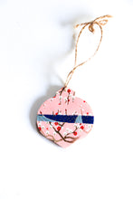 Load image into Gallery viewer, Cranes and Branches - Mini Wood Washi paperOrnament