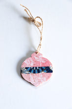 Load image into Gallery viewer, Blossom ornament - Mini Wood Washi paperOrnament