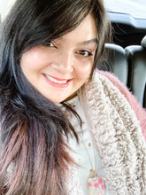 Load image into Gallery viewer, Waves and Blossoms - Square Washi Paper Pendant Necklace