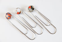 Load image into Gallery viewer, Red and Grey - Jumbo Paper Clip/Bookmark