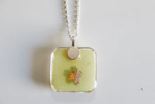 Load image into Gallery viewer, Butterfly - Rounded Square Washi Paper Pendant Necklace