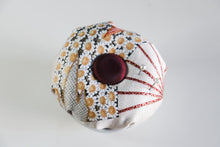 Load image into Gallery viewer, Blossom Fan - Kimono fabric Pottery Pin Cushion