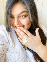 Load image into Gallery viewer, Red on Yellow - Washi Paper Necklace and Ring Set