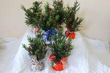 Load image into Gallery viewer, Orange Kiku Party - Mini Kimono Christmas Tree
