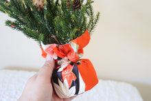 Load image into Gallery viewer, Red Blossoms - Mini Kimono Christmas Tree
