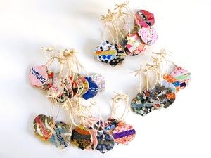 Temari Ornaments - Mini Wood Washi paperOrnament