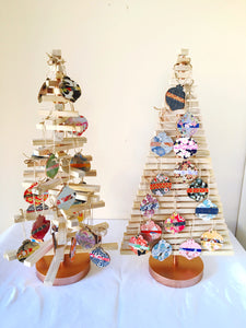 Temari Ornaments - Mini Wood Washi paperOrnament