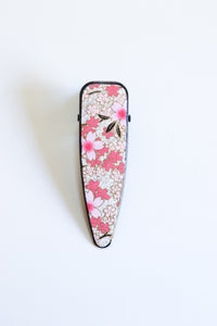 Pink Cherry Blossoms - Single Alligator Hair Clip