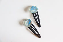 Load image into Gallery viewer, Blue Waters - 1 matched pair of snap hair clips
