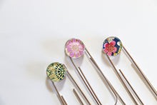 Load image into Gallery viewer, Flower Party - Jumbo Paper Clip/Bookmark
