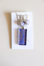 Load image into Gallery viewer, Purple Flowers - Washi Paper Necklace and Earring Set
