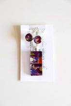 Load image into Gallery viewer, Purple Maple - Washi Paper Necklace and Earring Set
