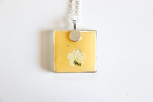 Load image into Gallery viewer, Gold Skies - Square Washi Paper Pendant Necklace
