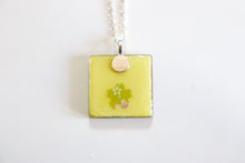 Load image into Gallery viewer, Butterflies - Square Washi Paper Pendant Necklace
