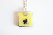 Load image into Gallery viewer, Sakura Fans - Square Washi Paper Pendant Necklace
