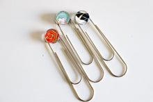 Load image into Gallery viewer, Cranes and Plums - Jumbo Paper Clip/Bookmark
